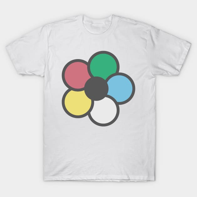 Disability flag flower T-Shirt by Becky-Marie